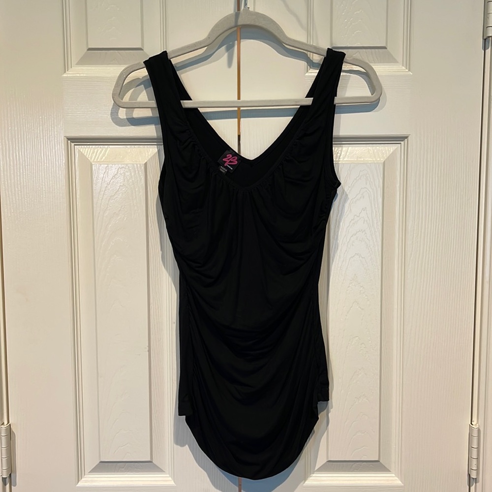 BLACK 2B BEBE TANK STYLE TOP